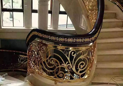 輕奢歐式風格家居裝修樓梯定制效果圖