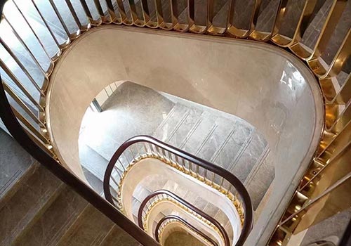 大宅別墅室內旋轉樓梯設計圖片