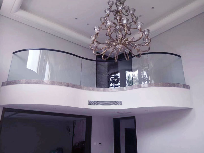 網紅樓梯玻璃樓梯扶手設計定制效果圖